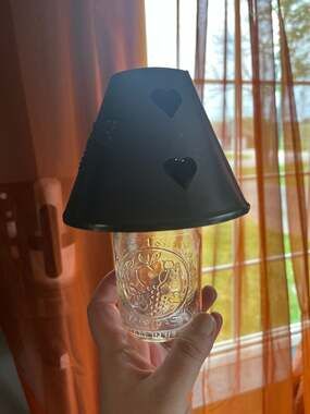Vintage Ball Mason Jar Candle Shade Lamp